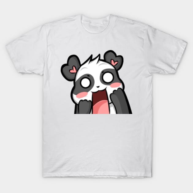 Surprised Panda T-Shirt by MsPandAlyssa